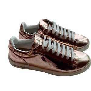 🆕 Louis Vuitton Style Patent Leather Sneakers 👟